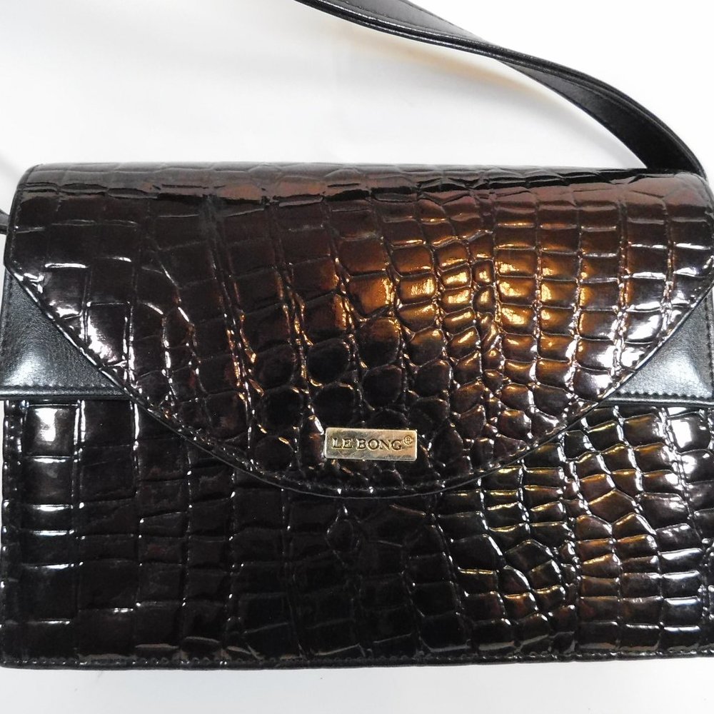 LeBong Brown Snakeskin-Look Purse	CL3547	0820
